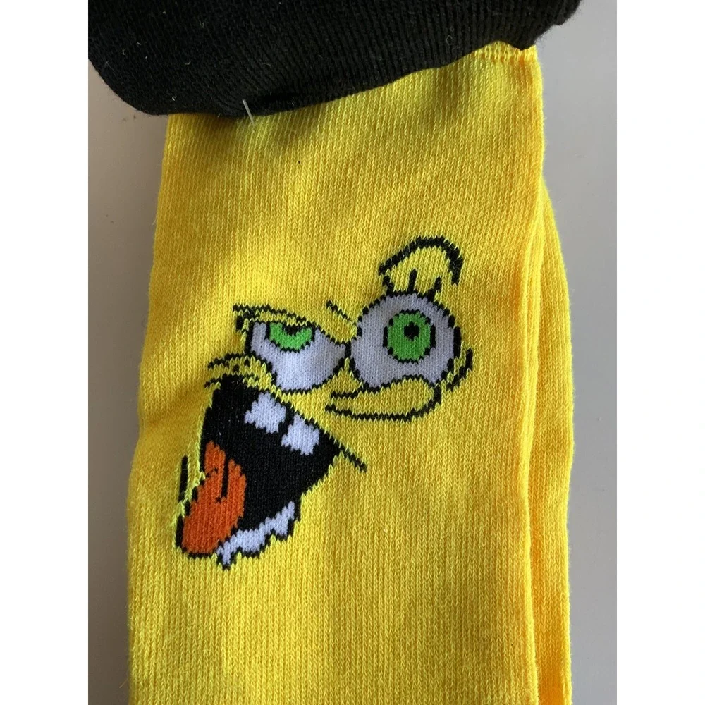 Nickelodeon SpongeBob SquarePants 3 Pack Crew Socks Shoe Size 6-12 Halloween New